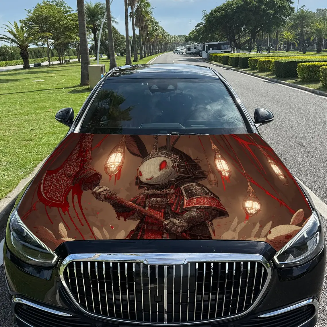 

Виниловая пленка для автомобиля Fantasy Armored Rabbit, водонепроницаемая наклейка на капот автомобиля из ПВХ, самоклеящиеся устойчивые к царапинам наклейки для двигателя Cove