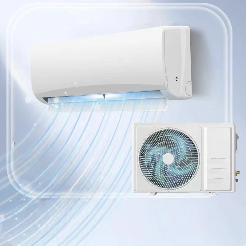 9000Btu 1hp split wall-mounted air conditioner, air conditioner fixed frequency smart appliance with cooling