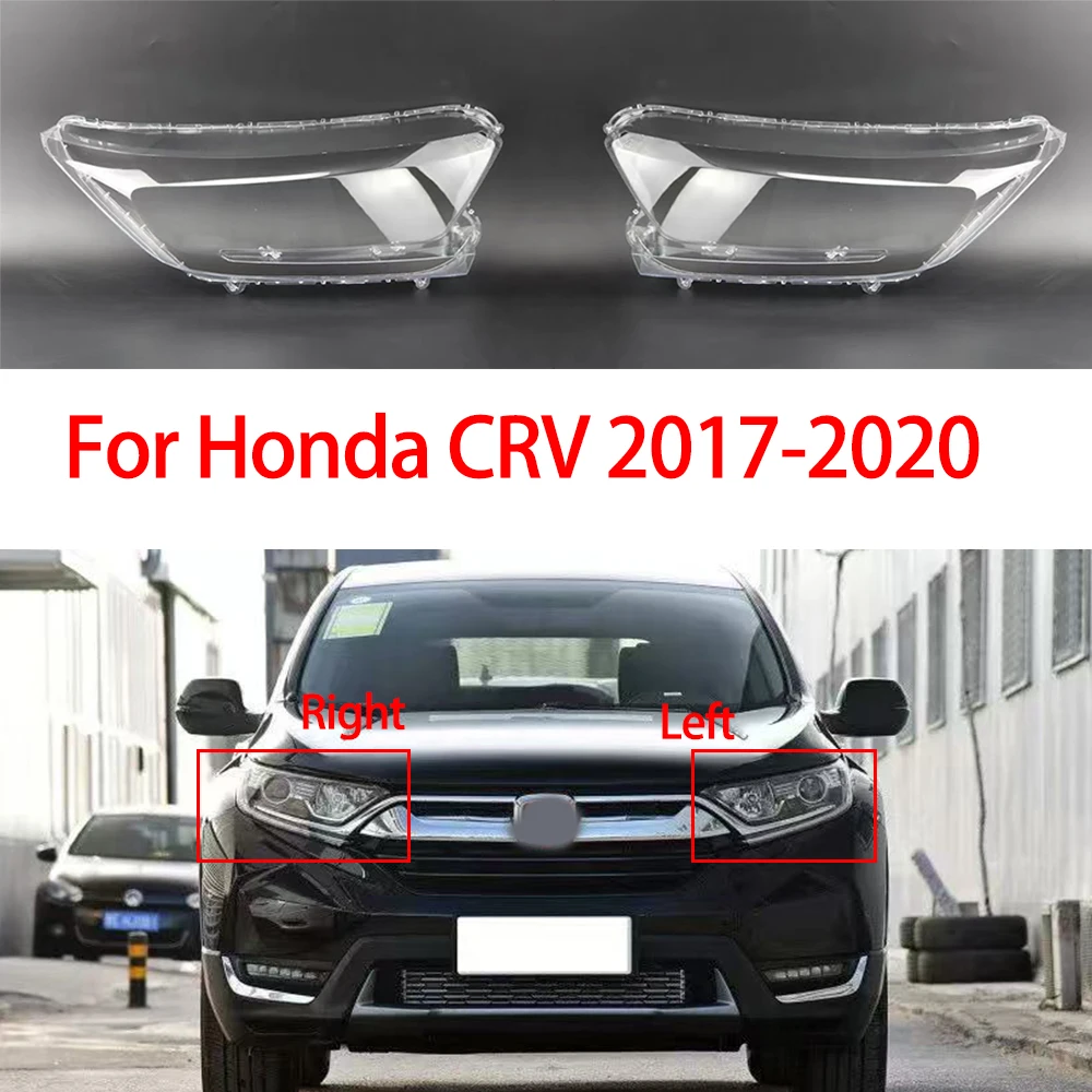

For Honda CRV 201-2020 Car Front Headlight Cover Lens Lamp Shade Headlamp Shell Transparent Glass Lampshade Plexiglass