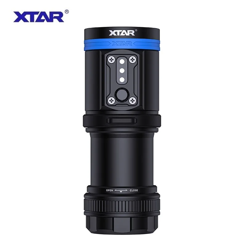 Imagem -02 - Xtar D30 4000 Lanterna Mergulho Luz Azul Vermelha uv Fotografia Subaquática Luz de Preenchimento 4000lumens 100 m