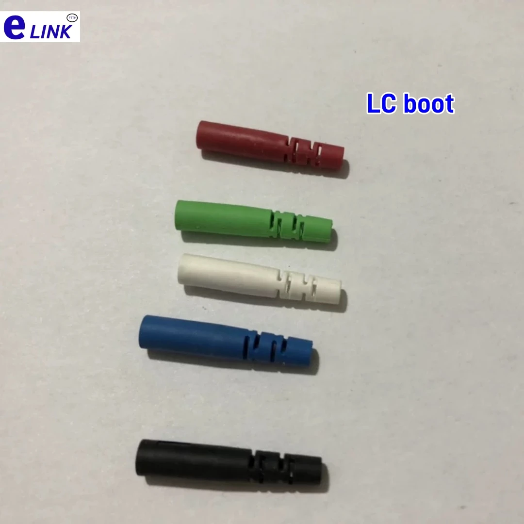 SC LC Boot untuk Konektor Serat Optik 3.0Mm 2.0Mm Boot Pelindung Biru untuk Kit Konektor FC Bahan Lingkungan ELINK 1000 Buah