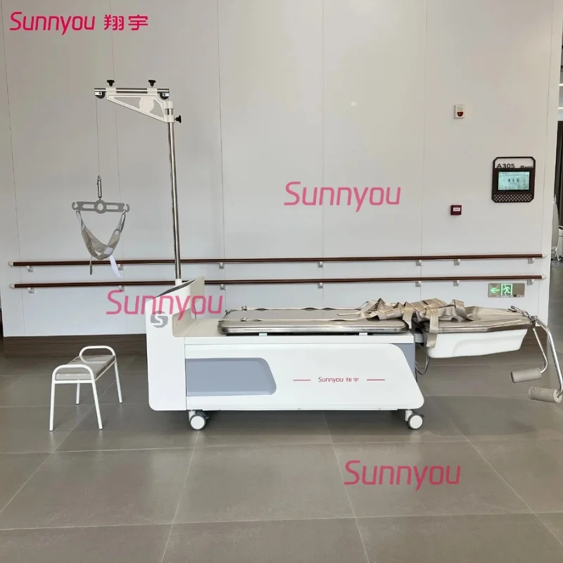 Physiotherapy Equipment  Traction Table Back Spinal Lumber Traction Bed Electric