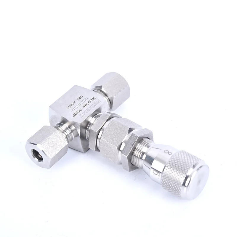 

1/8 "1/4" 3/8 "1/2" BSP NPT Сварной дозирующий клапан Калибровочный игольчатый клапан потока из нержавеющей стали Клапан регулирования потока