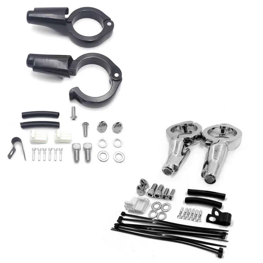 

Кронштейн крепления переднего указателя поворота мотоцикла для Harley Dyna 2008-2017 (приемте FLD FXDSE) OEM # 69433-08A Черный/Хром