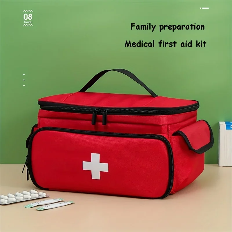 1pc Travel Medicine Bag Commonly Used Family Small Medicine Storage Bag Storage Box Home Emergency