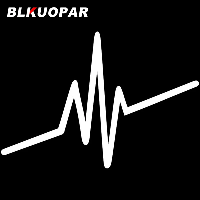 BLKUOPAR for Frequency Music Pulse Car Stickers Graffiti Vinyl Decal Waterproof Personality Occlusion Scratch Car Door Protector