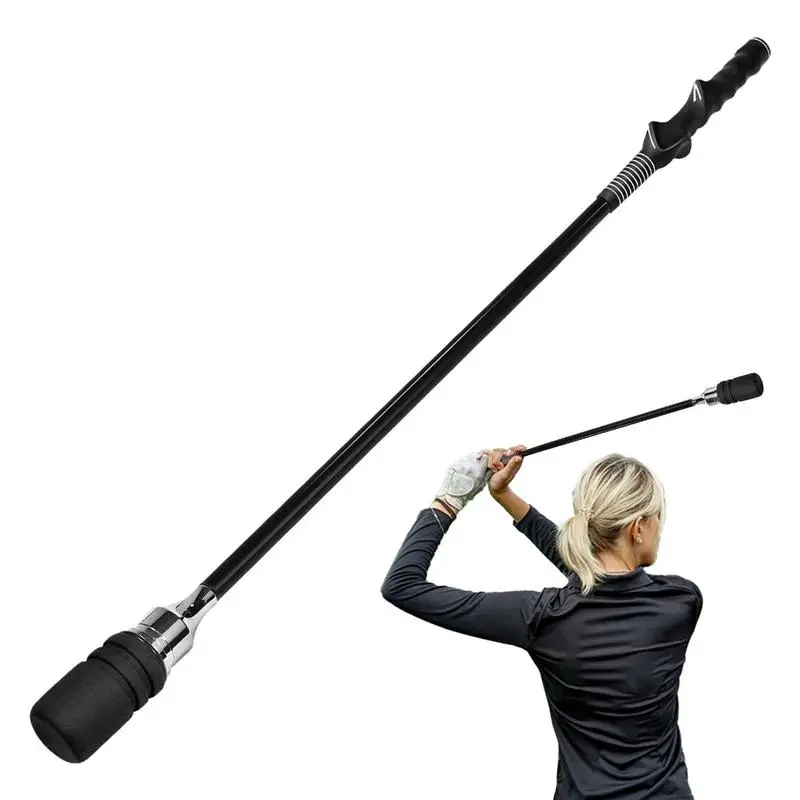 Golf Swing Trainer Simulator Club Wand Beginner Golf Swing Practice Stick Golf Grip Training Aid Straight Stick Golf Trainer