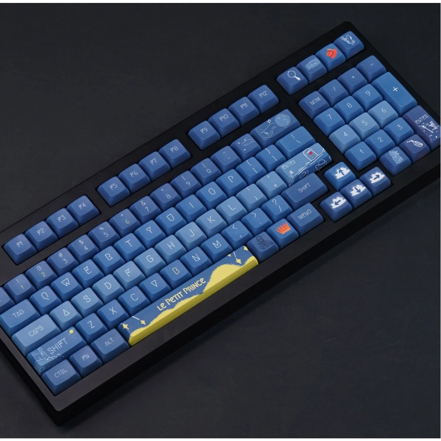 

Little Prince Theme XDA Keycaps PBT 5-side Thermal Sublimation Process Small Complete Set for MX Mechanical Keyboards