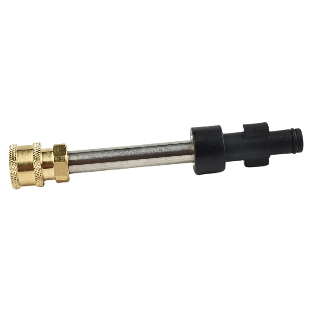 4/5 Series Pressure Washer Adapter Wash 1/4 In 17*2.4cm Adapter Brass + Stainless Steel For Yili Quick Disconnect