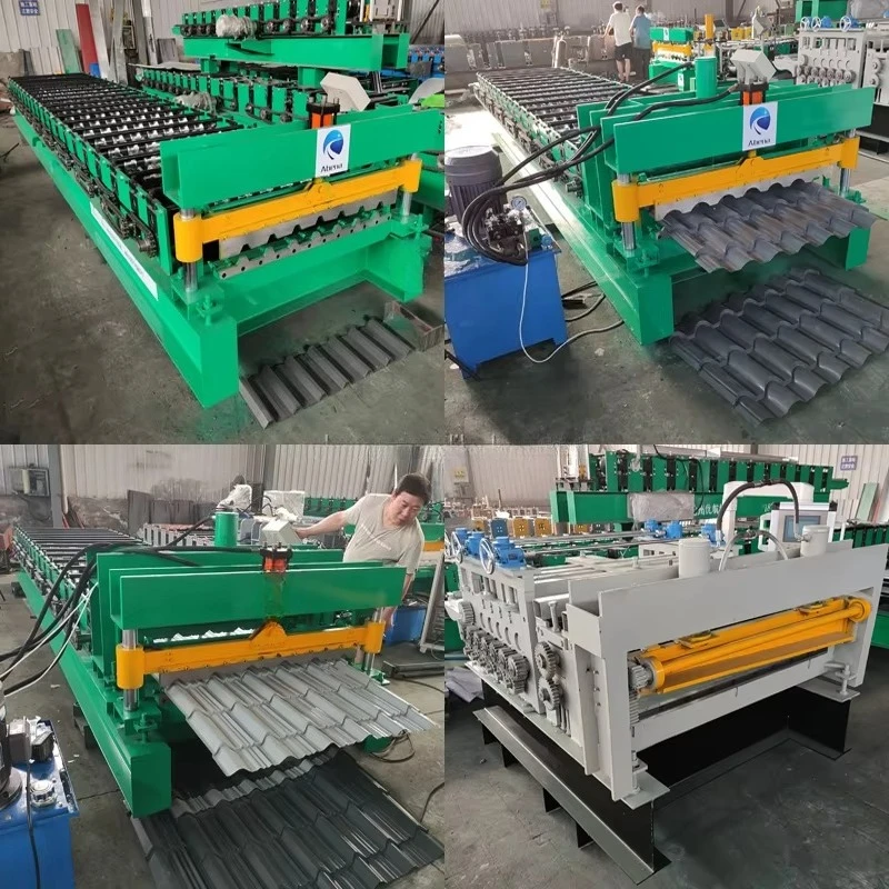 South Africa 30 m/min Glazed Tile Roofing Panel IBR Trapezoidal Sheet Corrugated Iron Making Roll Forming Machine