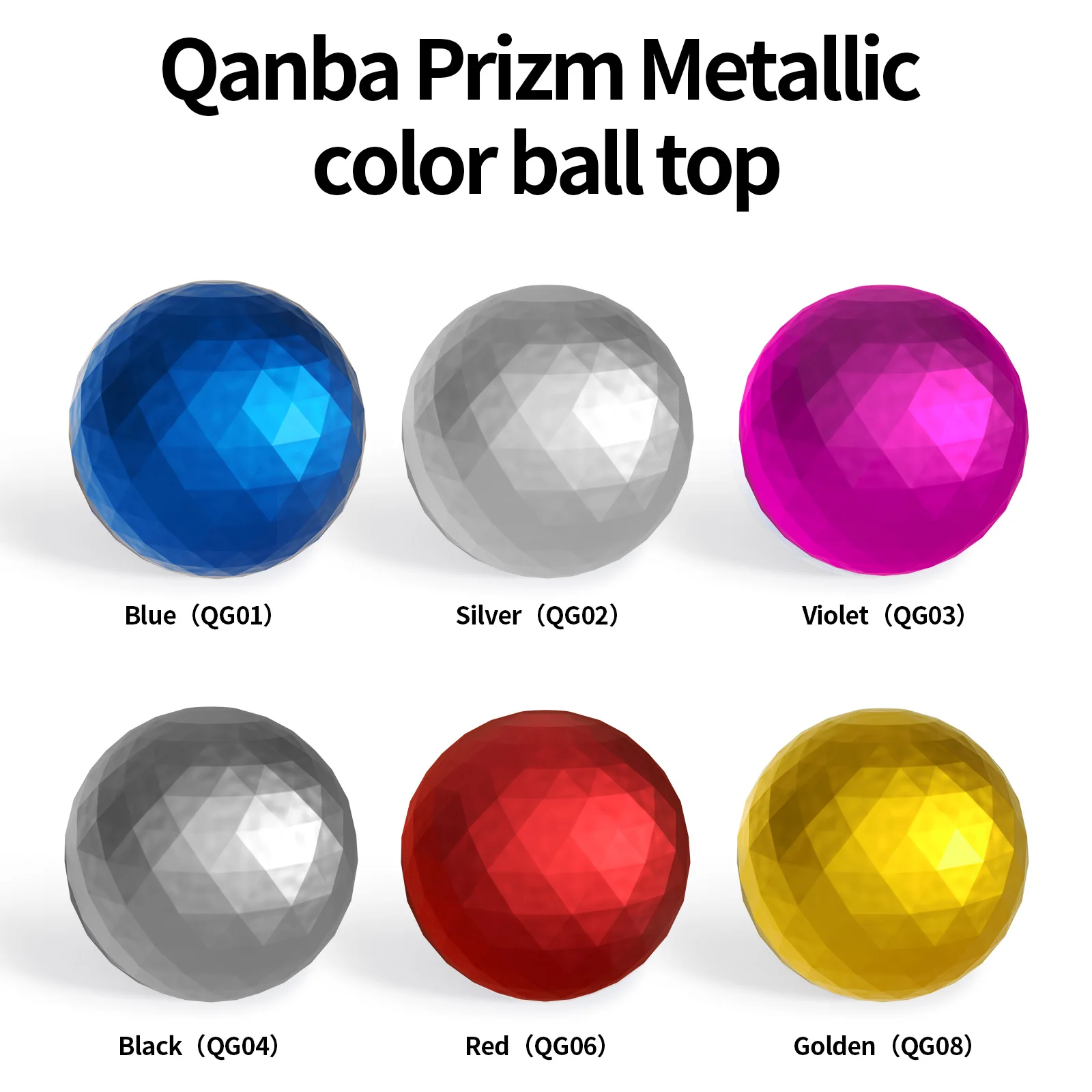 

QANBA Prizm 35mm Electroplated Arcade Joystick Balltop dome ball Joystick top ball Accessory Arcade Joystick DIY Kit