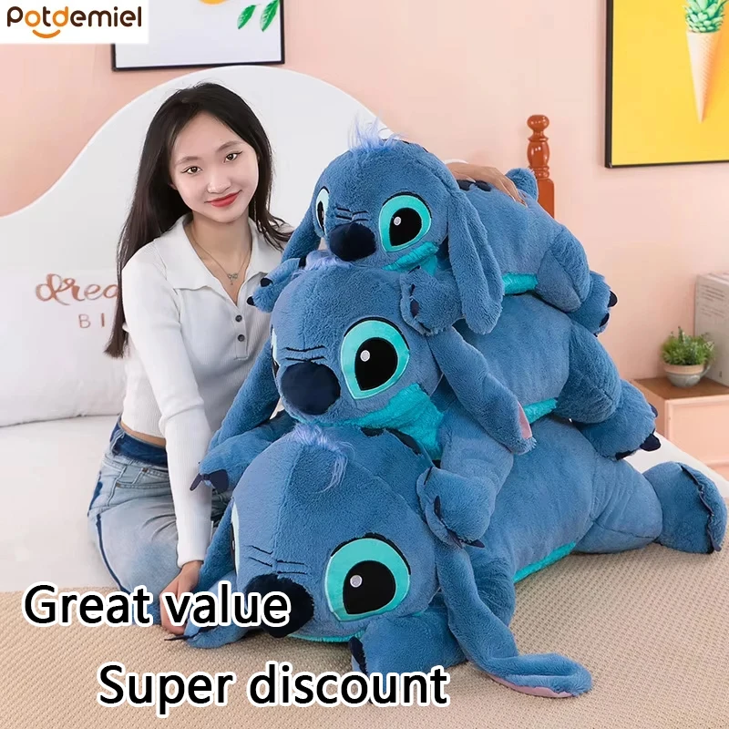 

45 см кавайная стежка, мягкие игрушки, мультяшная аниме-игрушка, плюшевая игрушка, подушка для вышивки, аниме-кукла, милая детская подушка, подарки на день рождения