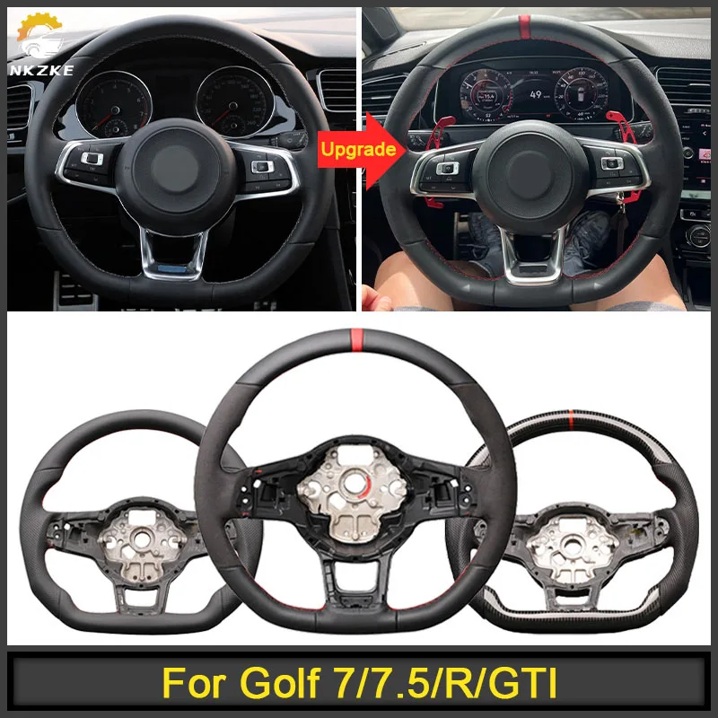 

Suitable For Golf 7, 7.5,Mk7,R/GTI Steering Wheel, Can Install Multifunctional Buttons And Shift Paddles, Car Accessories