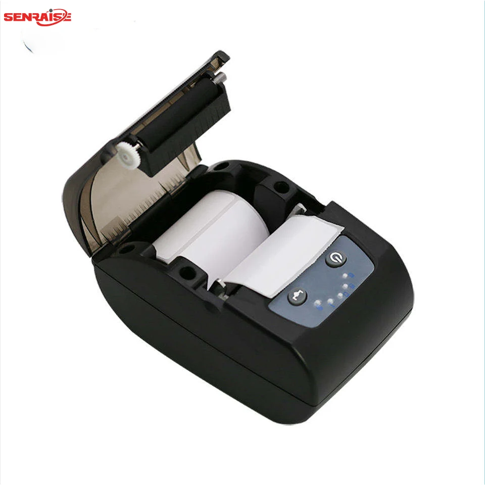 Stampante termica per ricevute a dente blu economica e fine da 2 pollici Mini stampante termica per ricevute portatile da 58 mm