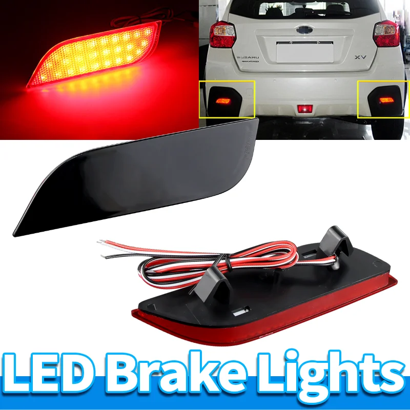

2PCS LED Rear Bumper Light for Subaru XV Crosstrek Base Limited Premium Hybrid Touring SUV Legacy Sedan Exiga MPV Levorg Wagon