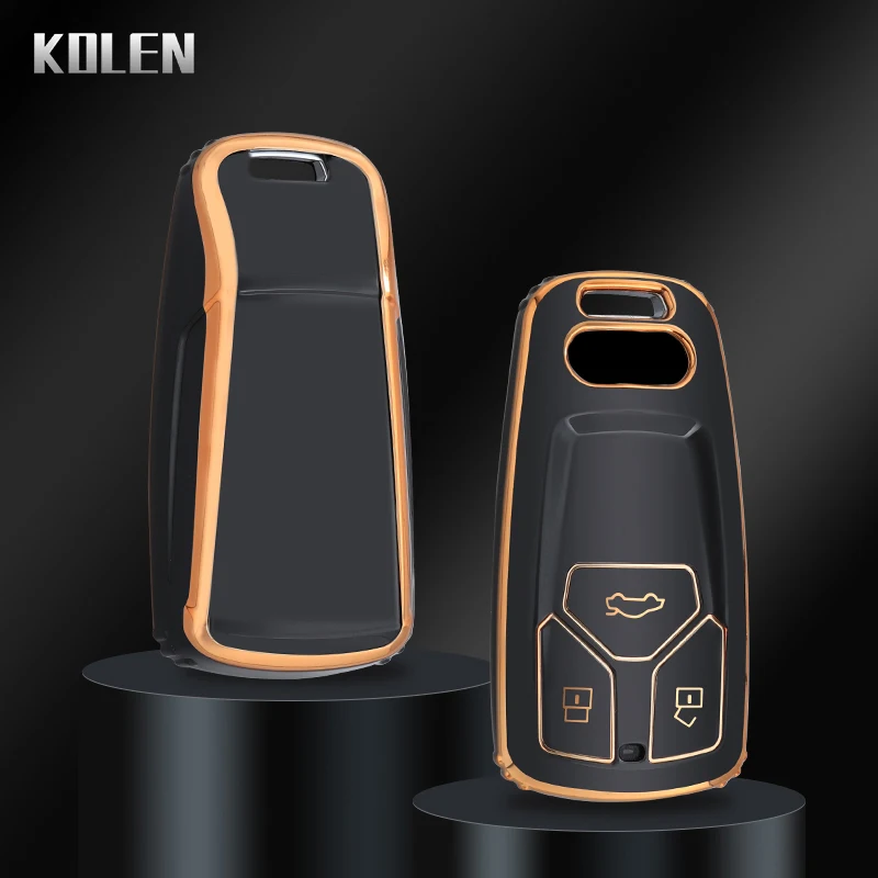 Neue TPU Auto Fernbedienung Schlüssel Fall Abdeckung Shell Für Audi A4 B9 A5 A6 8S 8W Q5 Q7 4M S4 S5 S7 TT RS Coupe Keyless Halter Fob Zubehör