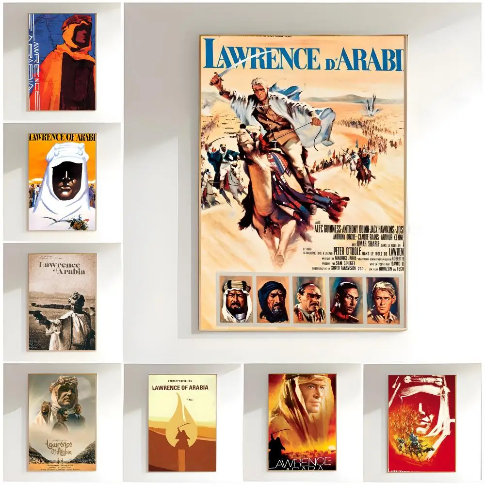 historical adventure l-lawrence of arabia Poster Classic Wall Art  Home Decor  Peel and Stick Unframed