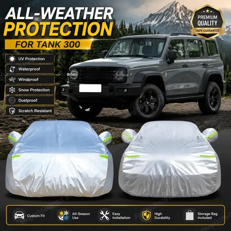 for Great Wall Tank 300 Off-Road Edition car cover full coverage waterproof UV resistant heat insulation dust proof sun shade