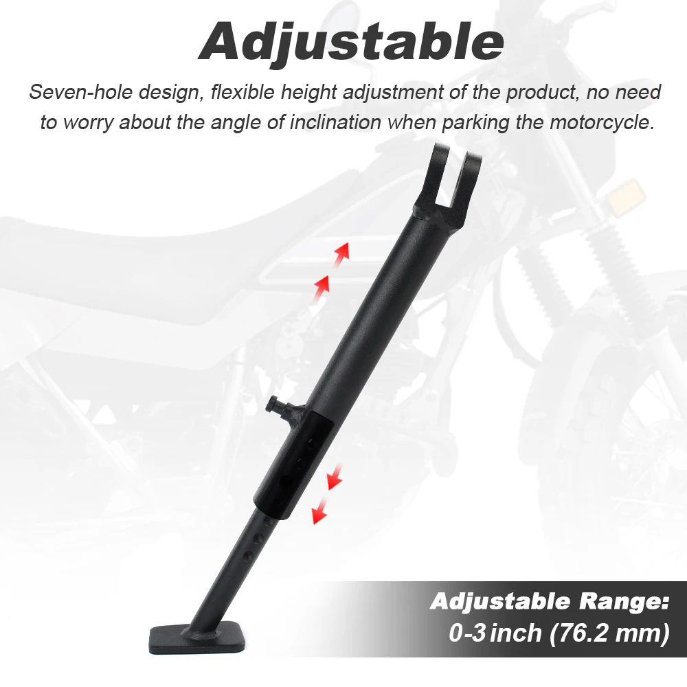 Motorcycle Accessories Kick Stand Parking Bracket Adjustable Kickstand Foot Side Stand TW200 1987-2025 2026 TW 200 For Yamaha