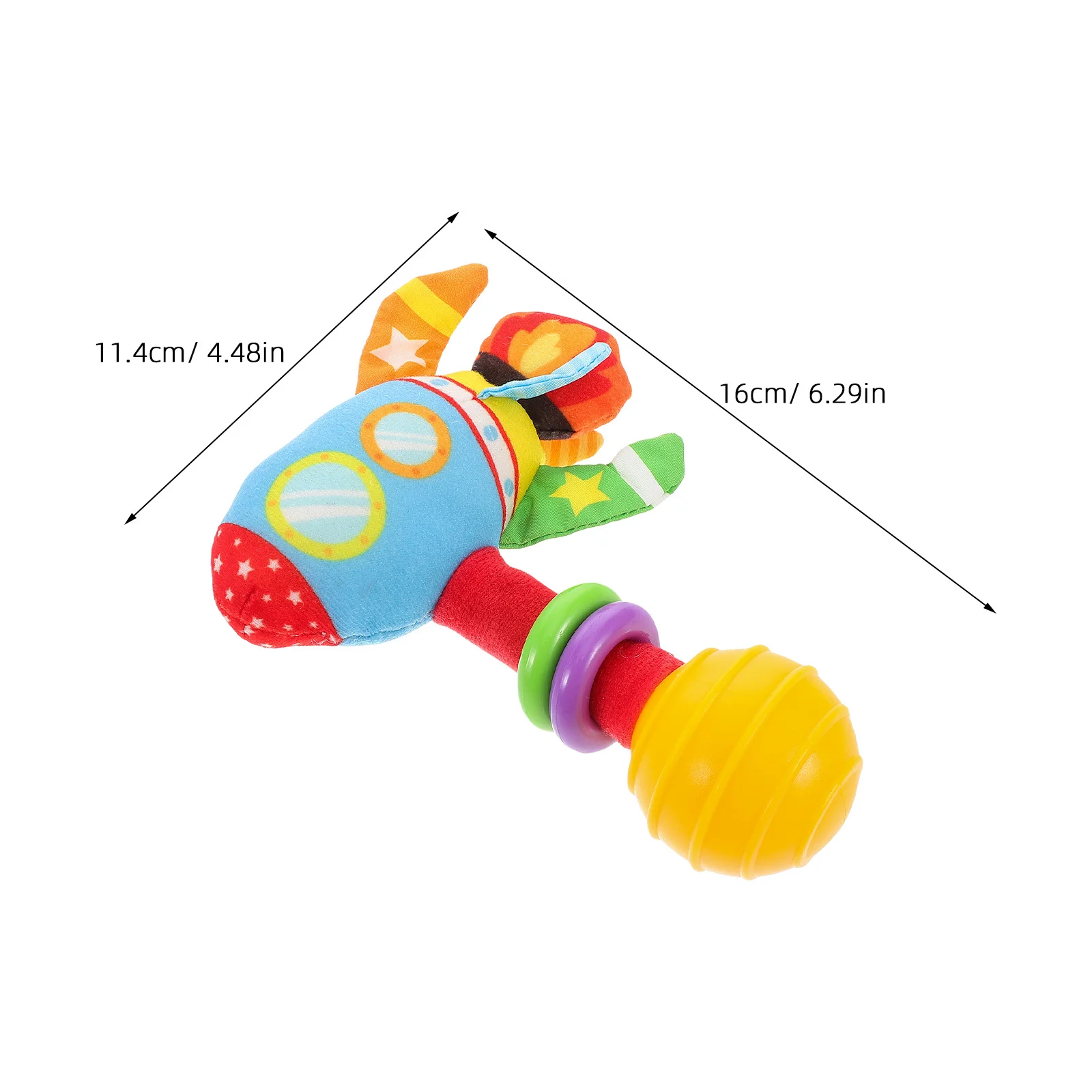 Grzechotka uspokajająca dla noworodków, zabawka do trzymania w ręce, dzwonek edukacyjny dla niemowląt, miękka sensoryczna pluszowa zabawka, gryzak, prezent na baby shower