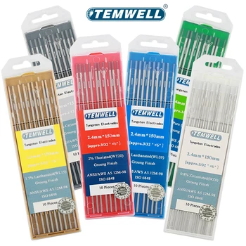 Profesjonalne elektrody wolframowe Elektrody spawalnicze 1,0/1,6/2,0/2,4/3,0/3,2 mm 150MM WT20 WC20 WL20 WL15 WZ8 WP WY20 WR20 Pręty Tig