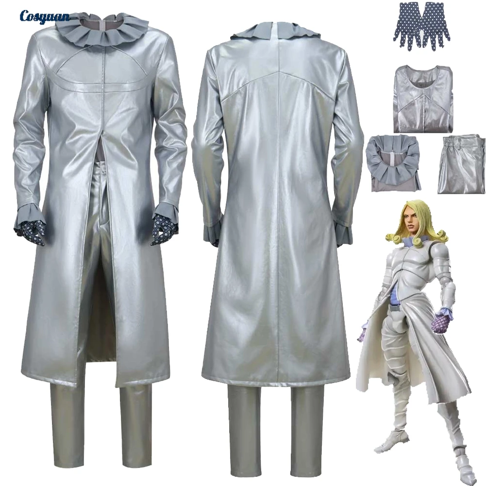 

Anime JoJo Cosplay Bizarre Adventure Funny Valentine Cloth Men Halloween Costume Carnival Outfit Suits Party Disguise Roleplay