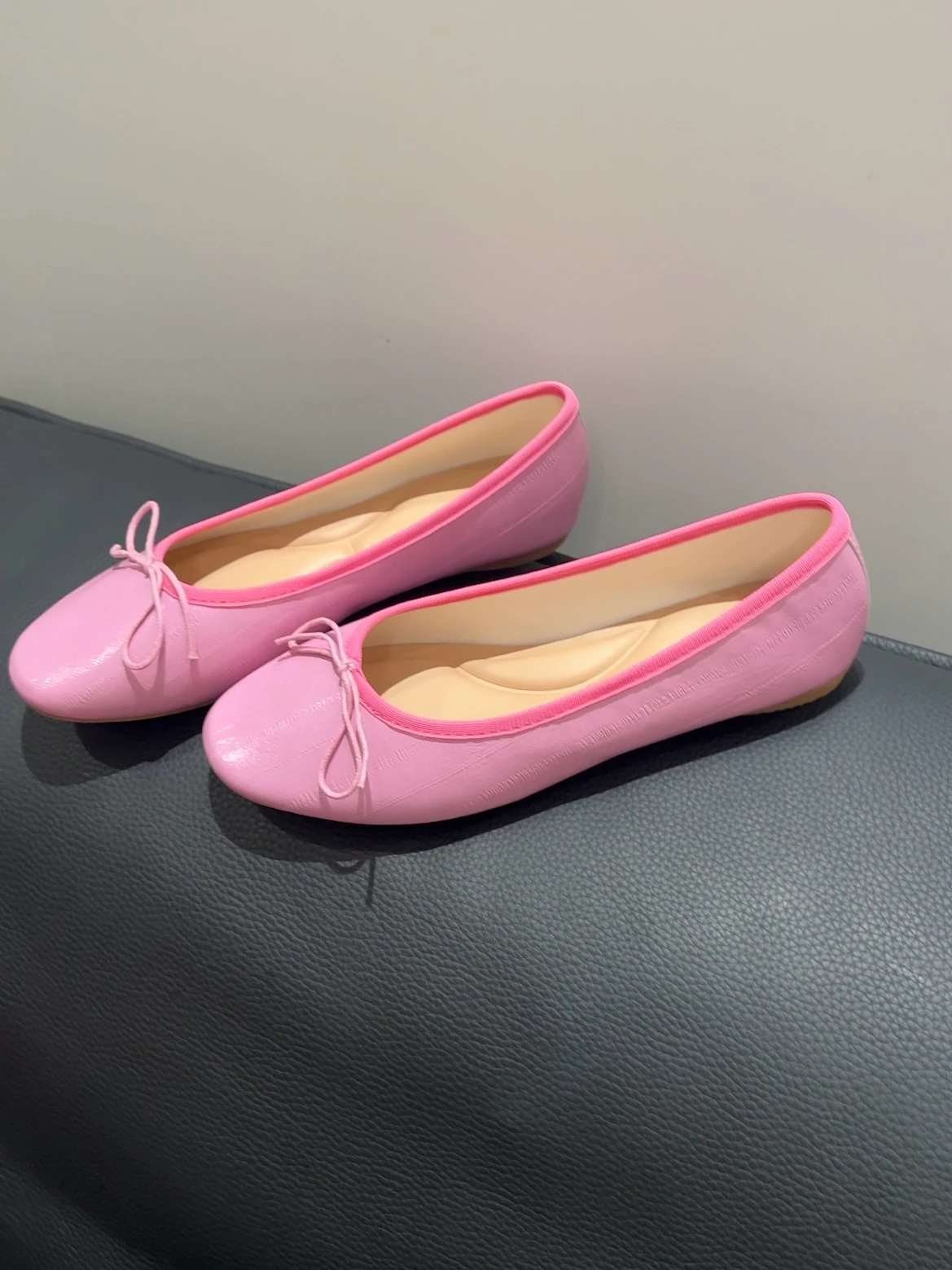 2026-new-pink-round-head-flat-bottom-mary-jane-ballet-shoes-women's-knot-comfortable-low-heel-fashionable-flats