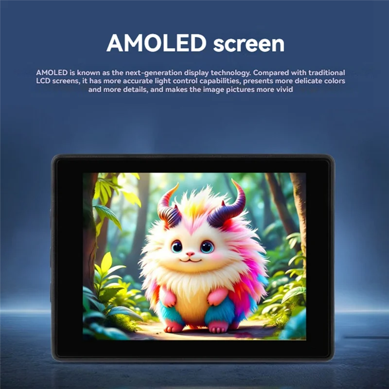 Ingenious-RP2350 2,41 inch AMOLED touchscreen ontwikkelingsbord 450X600 pixels Type-C poort Ingebouwde QMI8658 6-assige sensor