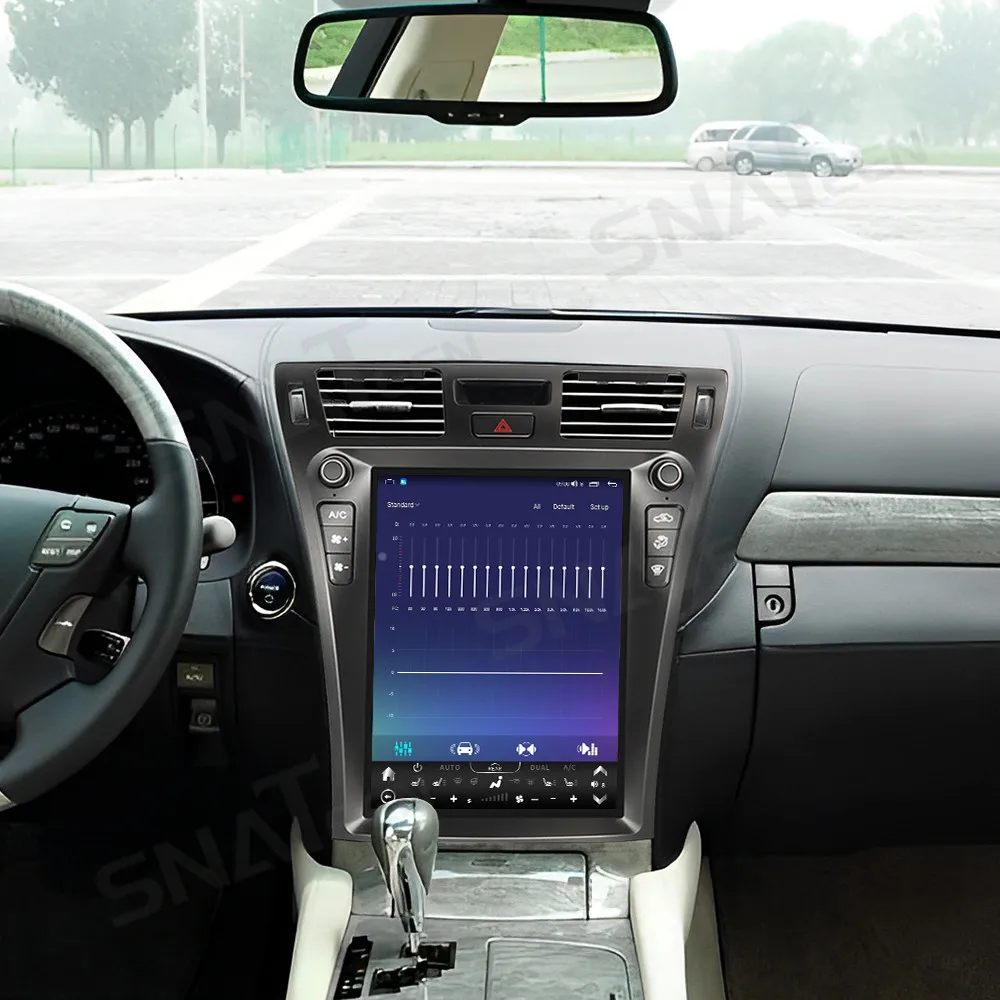 

13-дюймовый умный большой экран Android 14, беспроводной CarPlay GPS-навигатор, автомобильный радиоприемник для Lexus LS400 2006-2012