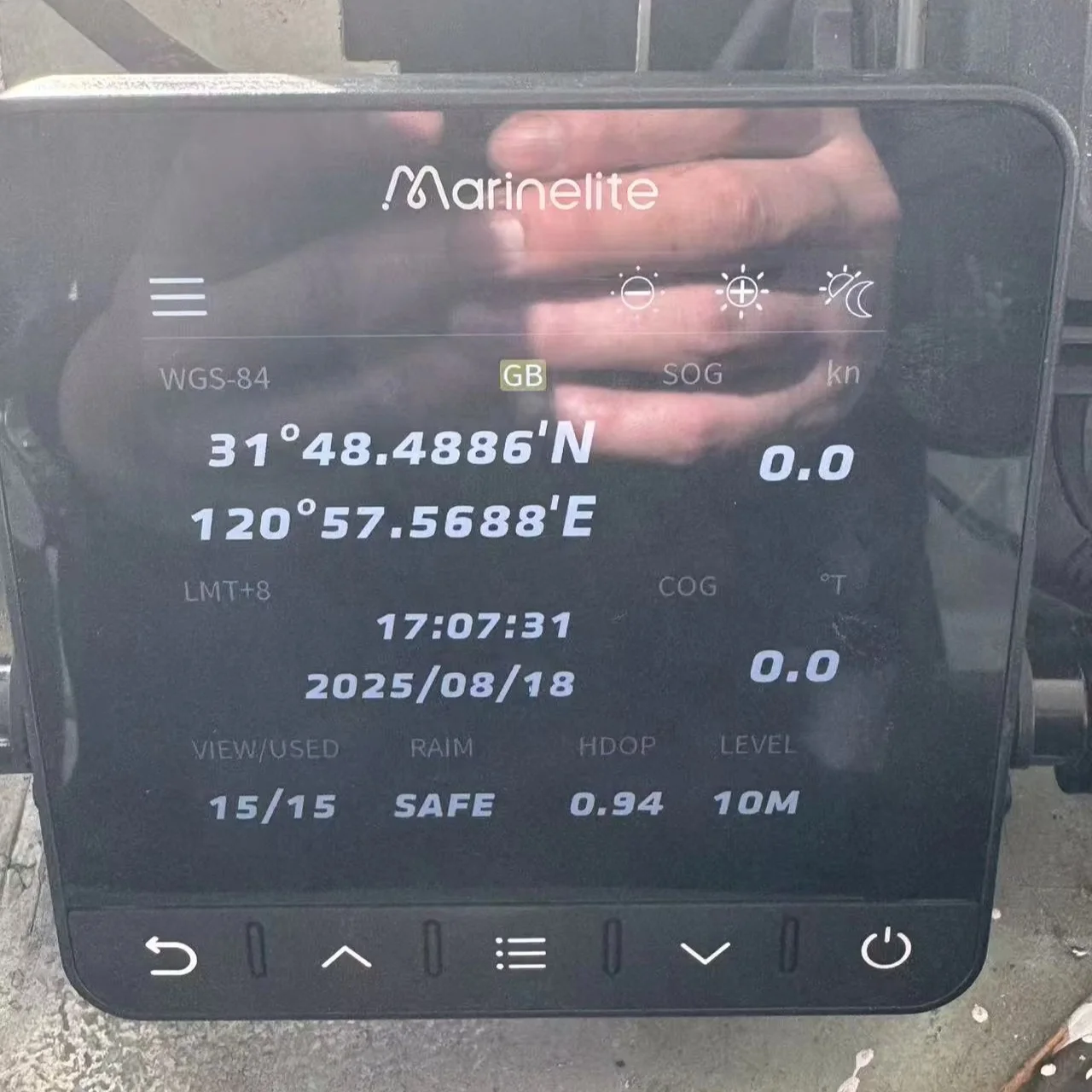 Navegador GPS marino de plástico certificado por IMO CCS, dispositivo GPS táctil para embarcaciones, para navegación marítima, navegador náutico GPS.