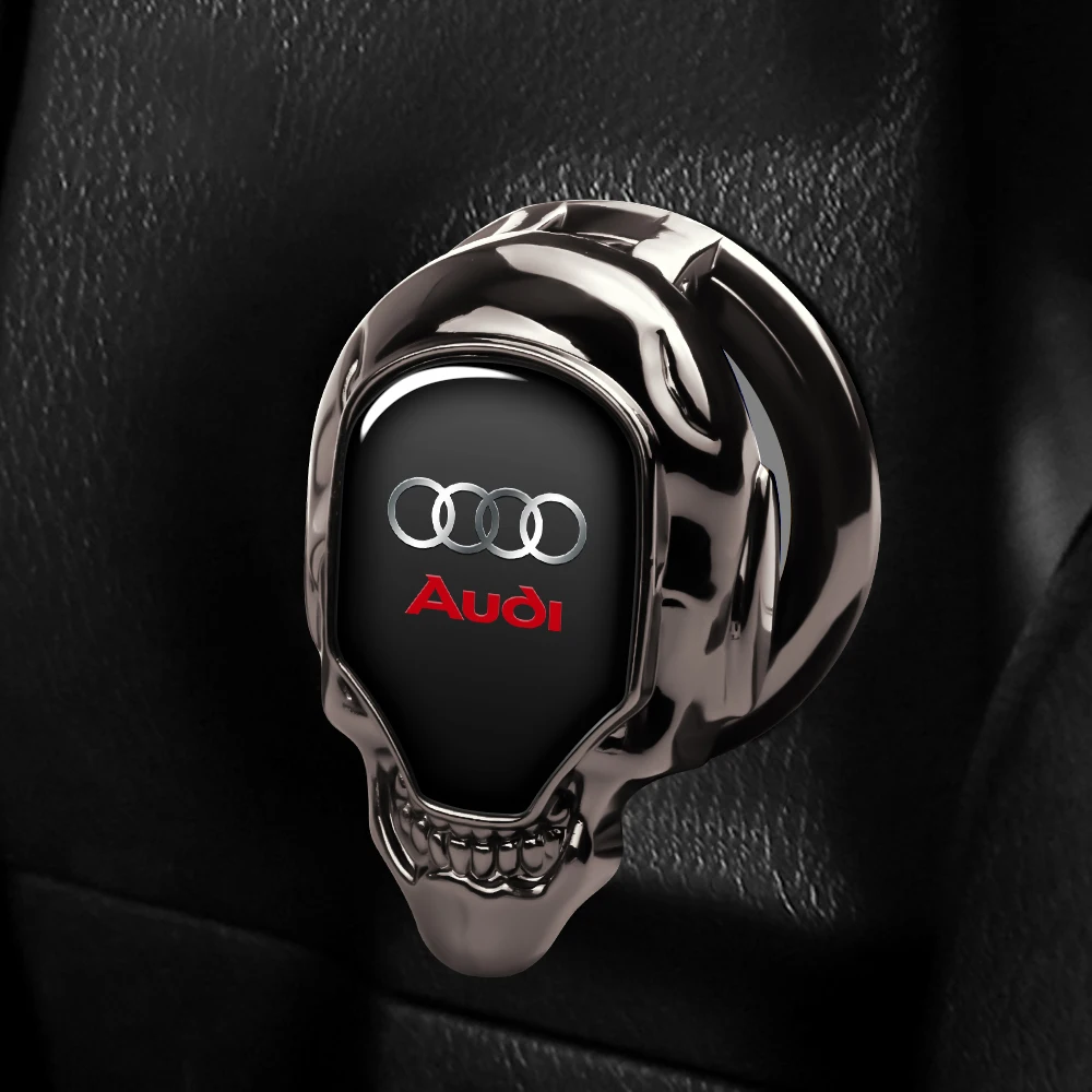 3D Metal Car One-touch Start Cover Ignition Device Button Decoration Sticker For Audi S A1 A3 8P A4 B5 B6 B8 A5 A6 C5 C6 C7 A7 view 5
