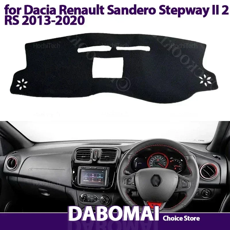 

Accessorie Dash Board Sunshade Anto-UV Carpet Dashboard Cover Protective Pad for Dacia Renault Sandero Stepway II 2 RS 2013-2020