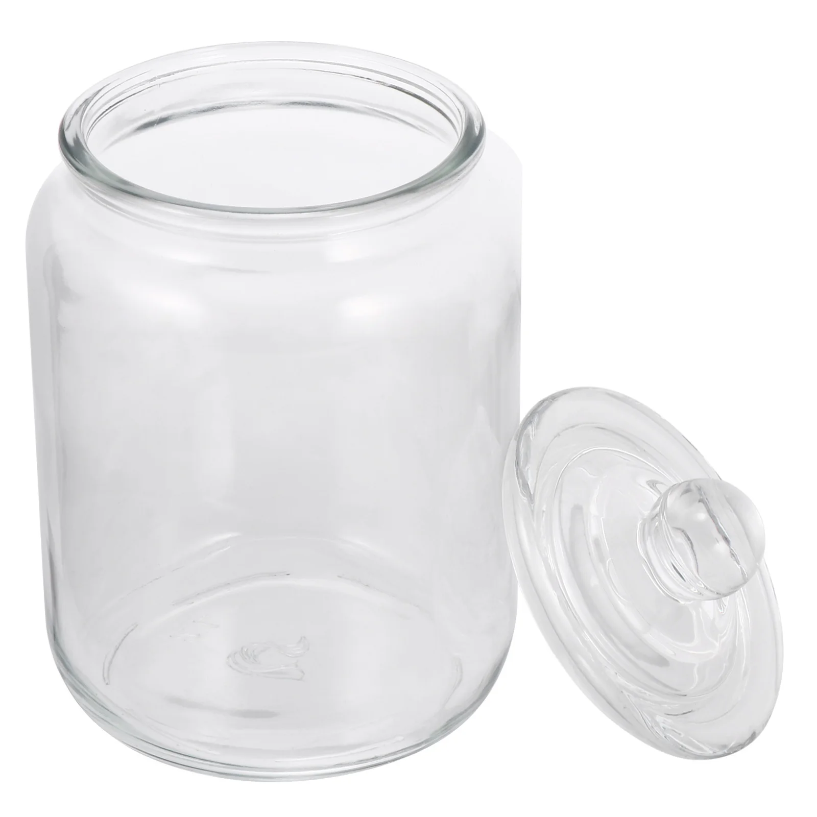 

Glass Storage Jar Airtight Transparent Food Storage Container for Tea Coffee Honey Nuts Cereal Kitchen