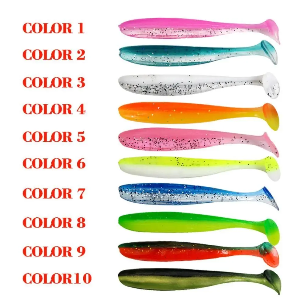 

Artificial Soft Fishing Lures Silicone Soft Baits 5/7/9cm Wobblers Double Color Carp Shiner Swimbait Tackle 10PCS/Lot