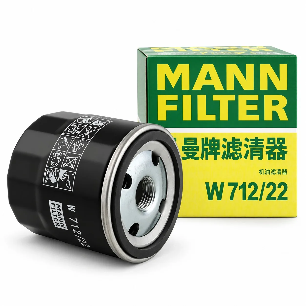 For Daewoo Aveo 1.4 06-11 Cielo 1.5 94-98 Kalos 1.4 02-06 Lanos 1.5 97-99 Nexia 1.8 95-97 MANNFILTER Oil Filter W712/22 650401