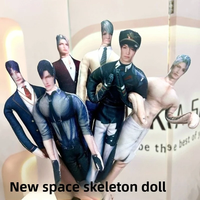 

28cm/11.02in LoveandDeepspace Plush Toys Cartoon Iron Wire Skeleton Anime Peripherals Model Decorative Dolls Display Crafts Gift