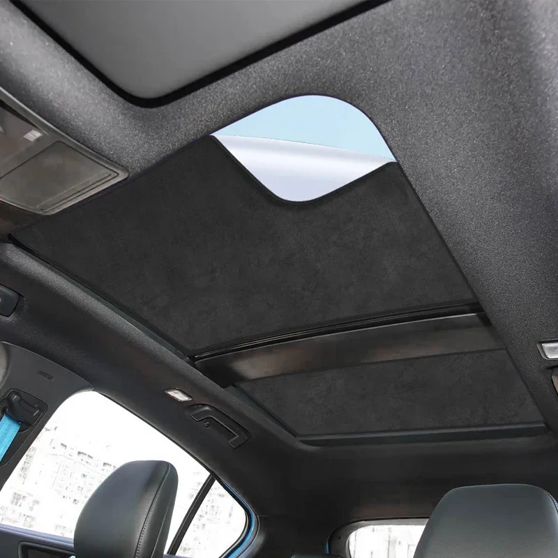 

Car Suede Fabric Electrostatic Adsorption Sunroof Sunshade Anti-UV Insulation Skylight For Ford FOCUS Hatchback WAGON 2019-2026