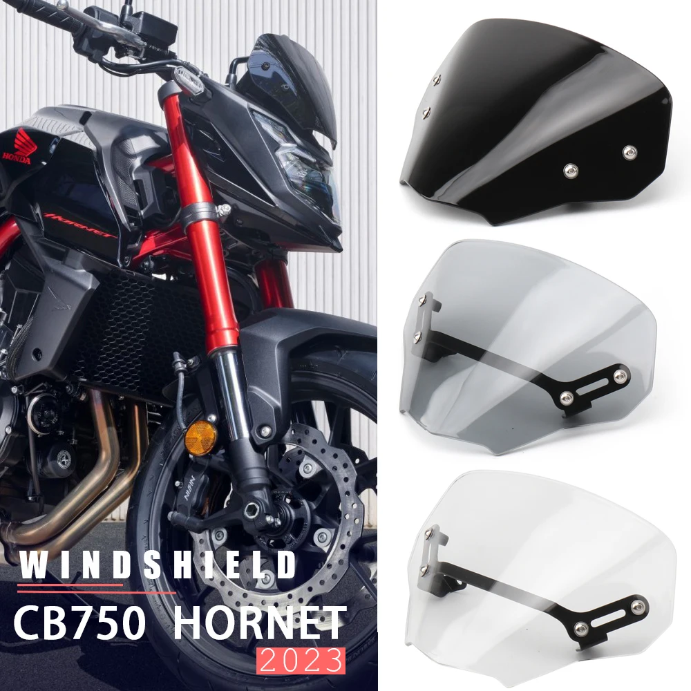 

3 colors CB750 Hornet Motorcycle Accessories Windscreen Windshield Shield Screen with Bracket 2023 For Honda CB 750 HORNET