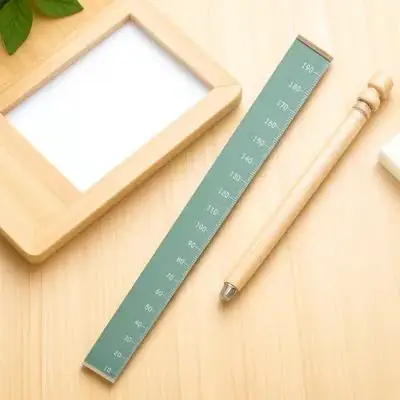 1pc Height Ruler Decor Kids Growth Chart Wall Hanging Measurement Removable Height Measuring Tool For Child Bedroom Living