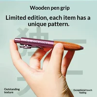 TACOTACO Limited Edition Natural Solid Wood Click Gel Pen, High-End Low-Center Pocket Writing Pen with Smooth Quick-Dry Black In 3