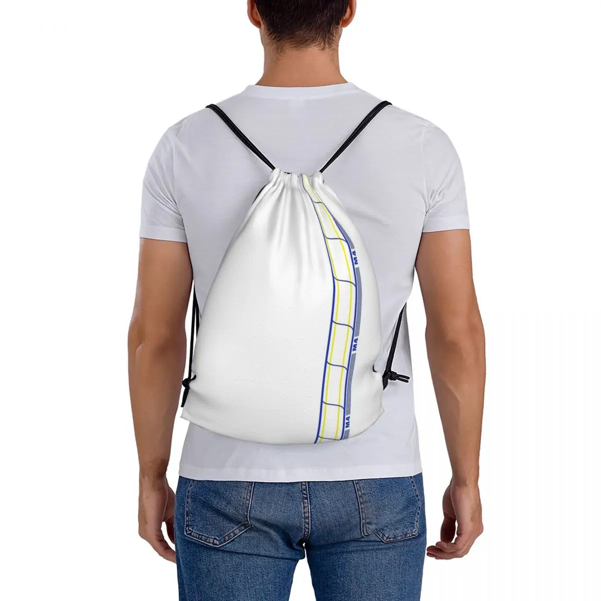 Mochila M4 para pañales, bolso portátil con cordón, bolsa deportiva de bolsillo para libros, viaje y escuela