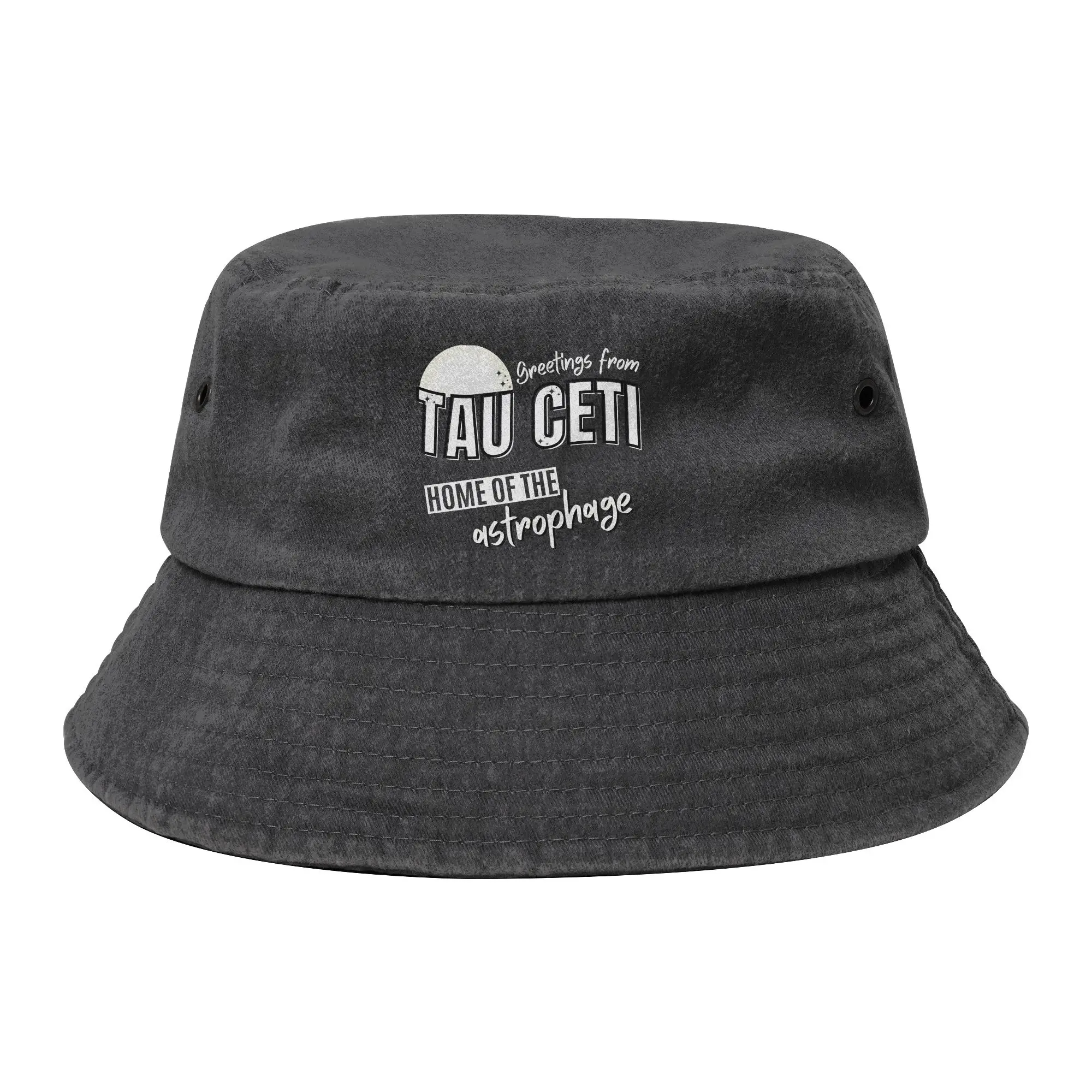 Women Men Bucket Hat Project Hail Mary Greetings from Tau Ceti Summer Beach Vacation Getaway Headwear Foldable Sport Fishing Hat