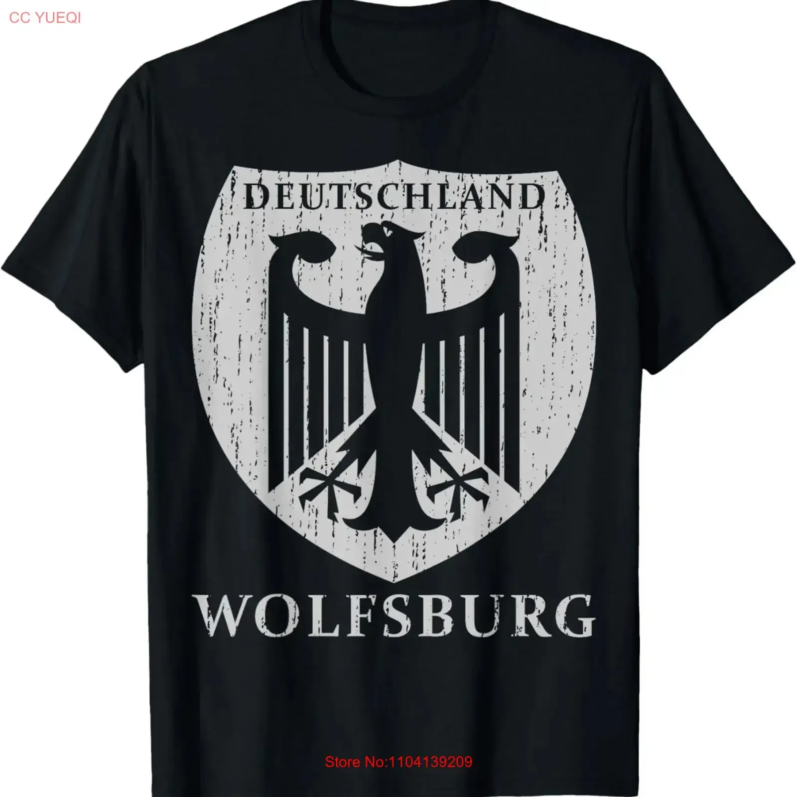 Deutschland Wolfsburg T-Shirt Vintage Washed Soft Designer-Kleidung Mode Stilvolles Bequemes Oberteil für den Alltag