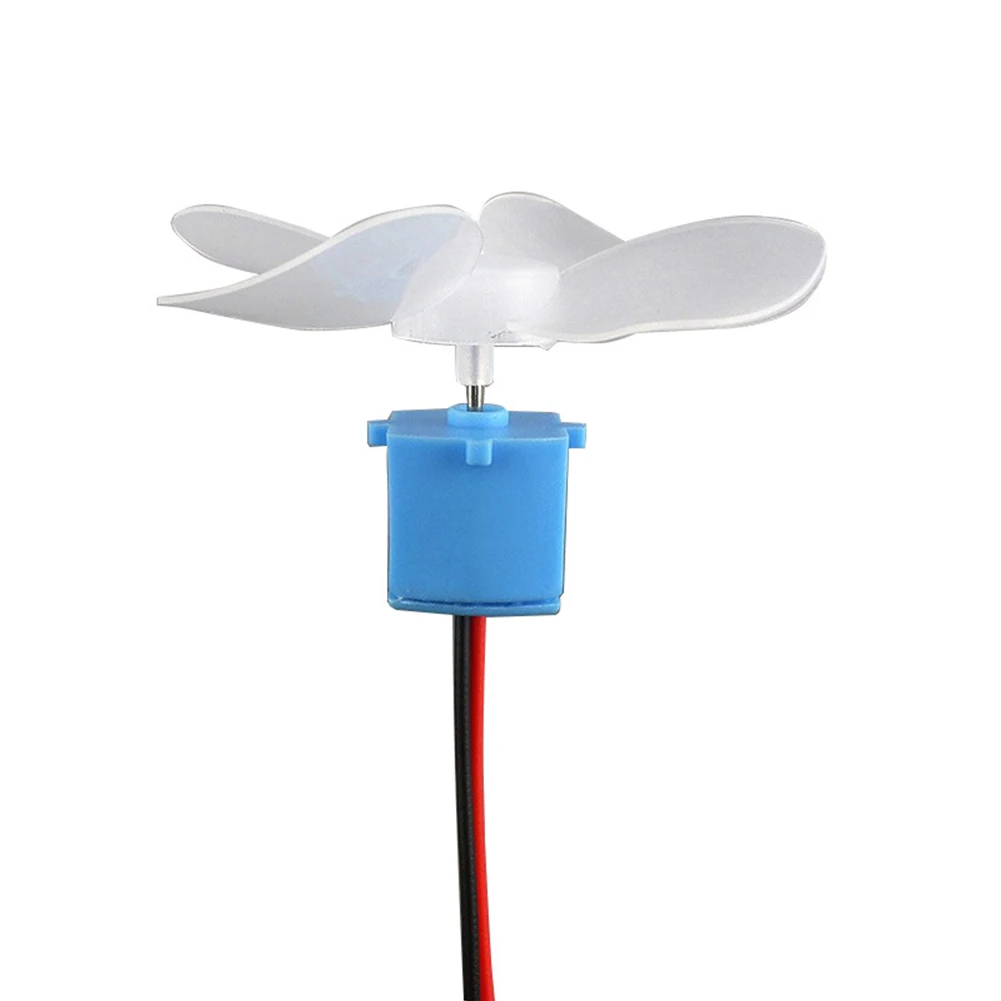 1set Wind Turbine Generator Kit Micro Student Experimental Teaching Handmade 3000rpm 0.1-12V 0.001-0.2A Wind Power Supplies
