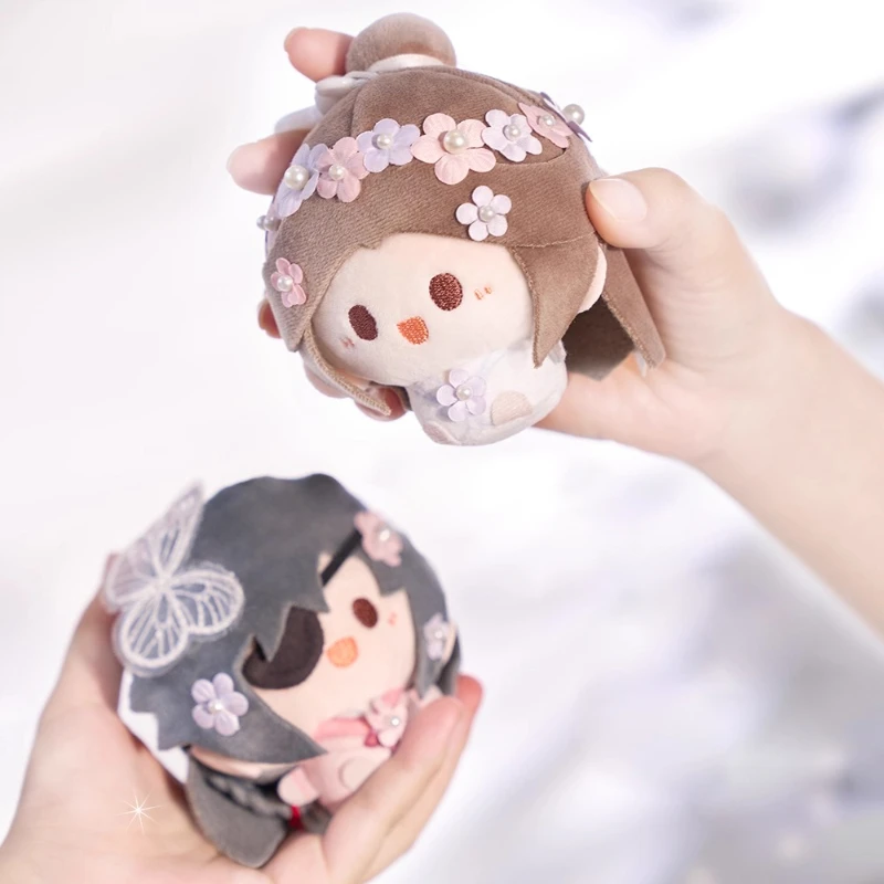 

TGCF Tian Guan Ci Fu 8 см Хлопковая кукла Xie Lian Hua Cheng Аниме Брелок Подвески Пушистые мини-игрушечные фигурки Kawaii Коллекционные подарки