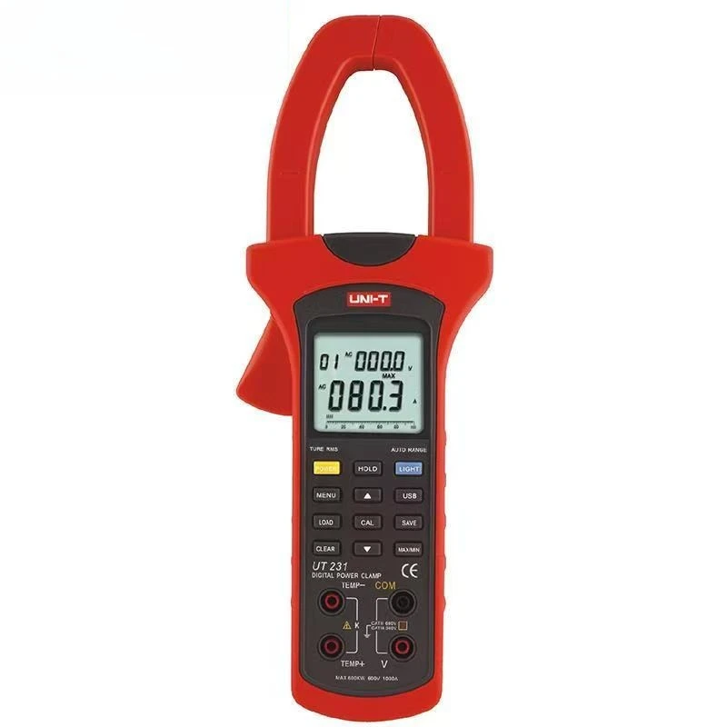 

UT243 Digital Clamp Harmonic Power Measurement Automatic Range of AC Voltage and Current Meter