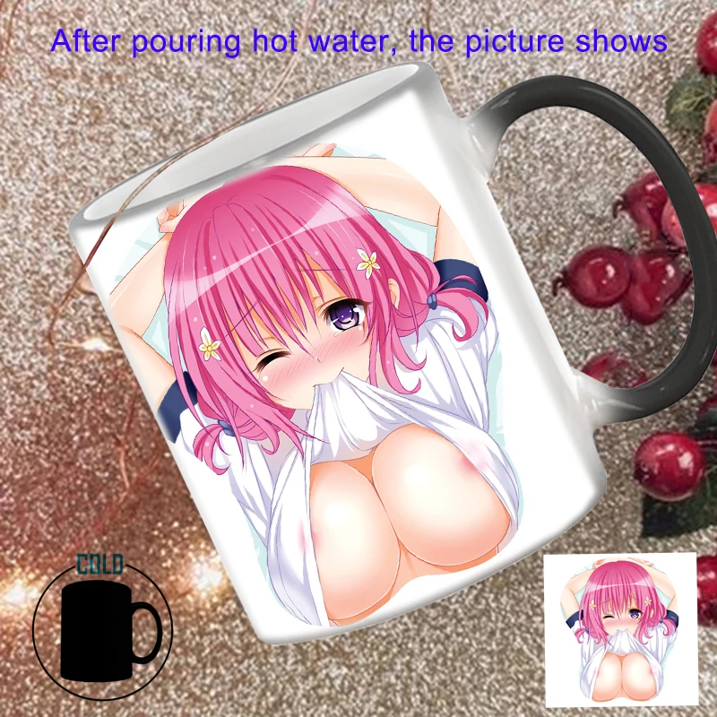 Plump Girl Color Changing BSKT-103 Thermosensitive Cup Sublimation Blanks Ceramic Mugs Coffee Cups Discoloration Coffee Mug Bar