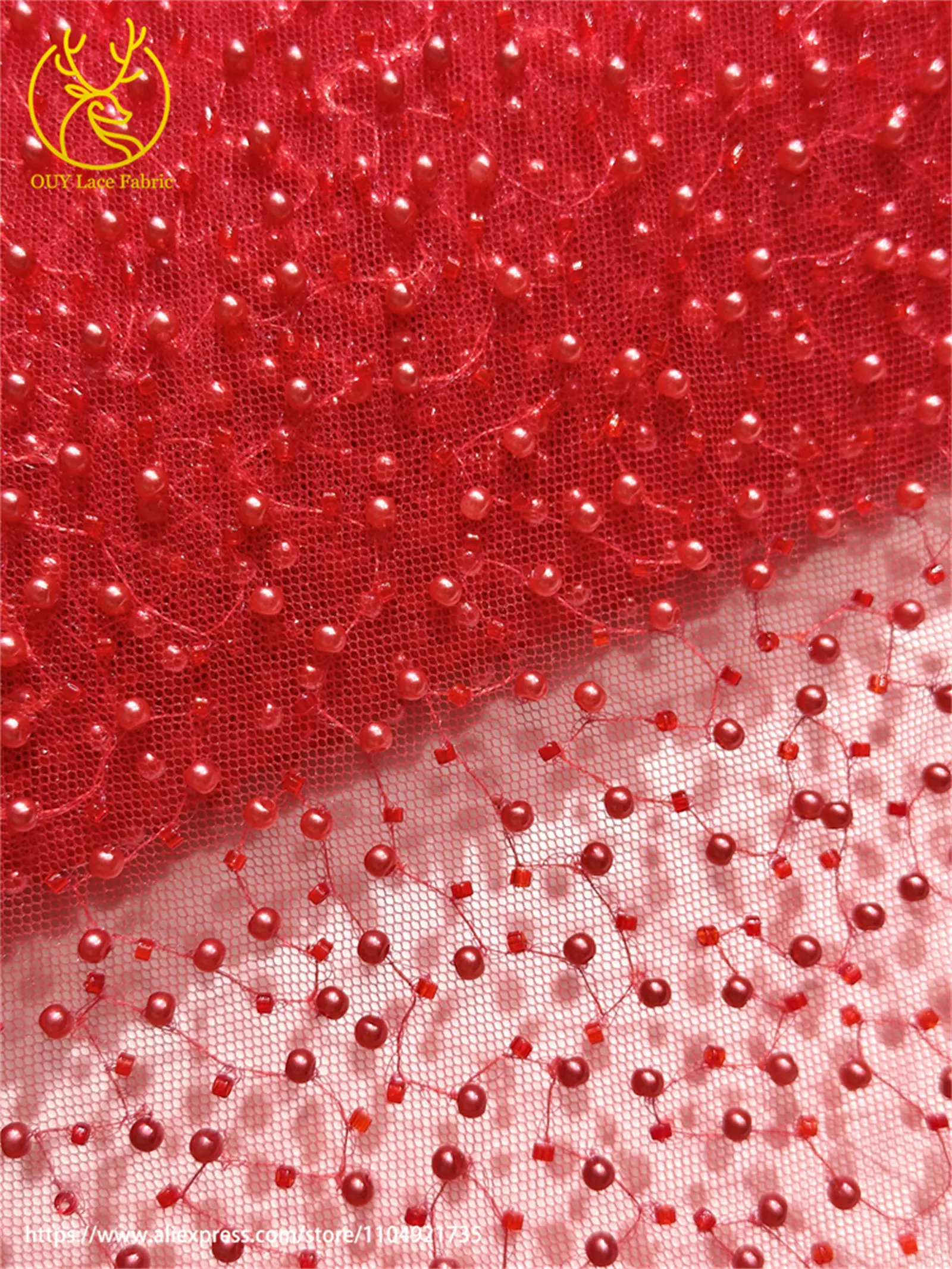 Großhandel Heißer Verkauf Eis Blau Afrikanischen Nigerian Perlen Spitze Stoff für Nähen Damen Party Hochzeit Hochzeit Kleid Material – Detail 16