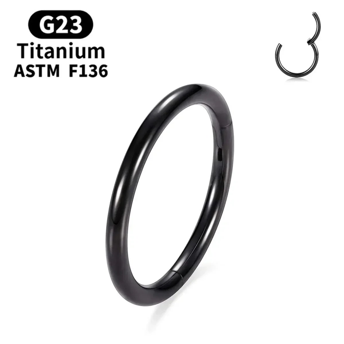 G23 Titan Nasenpiercing F136 Implantatqualität 14G 16G 18G 20G Clicker Diaphragma Tragus Piercing Sexy Körperschmuck Großhandel