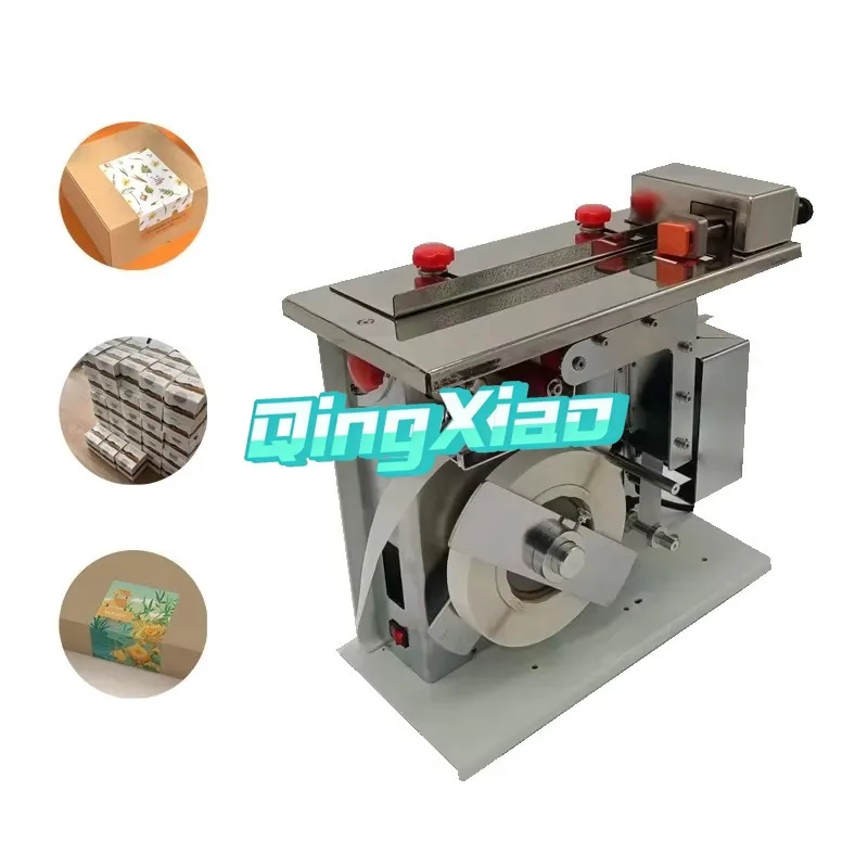 

Rectangular Right Angle 15W Carton Sealing Machine 110/220V Sticker Labeling Machine for 90 Corner Packing Metal Paper CE Safe